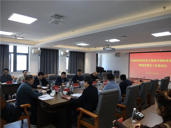 市城投集團主題教育調(diào)研成果轉化暨整改整治工作推進會召開